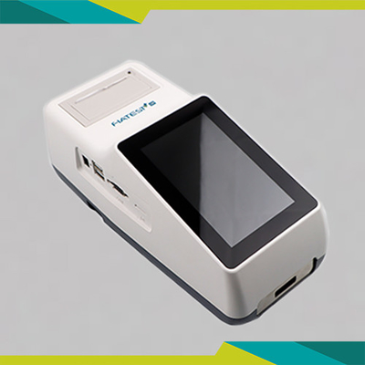 Analisador do Immunoassay da fluorescência (Handheld), detecção de fluorescência emissora, interação do antígeno-anticorpo