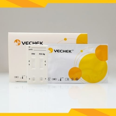 Secreções rápidas combinados da gaveta do teste do antígeno de FHV+ FCV 5 minutos