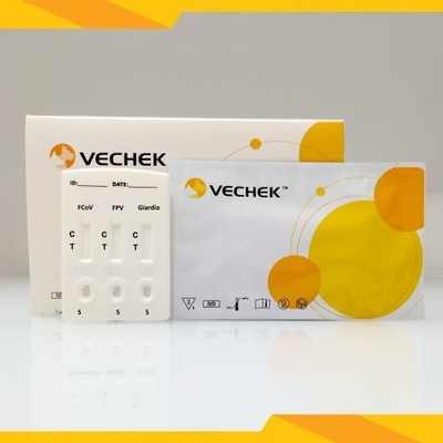 FCoV + FPV + espécime rápido combinado da fezes da gaveta do teste do antígeno de Lamblia do Giardia